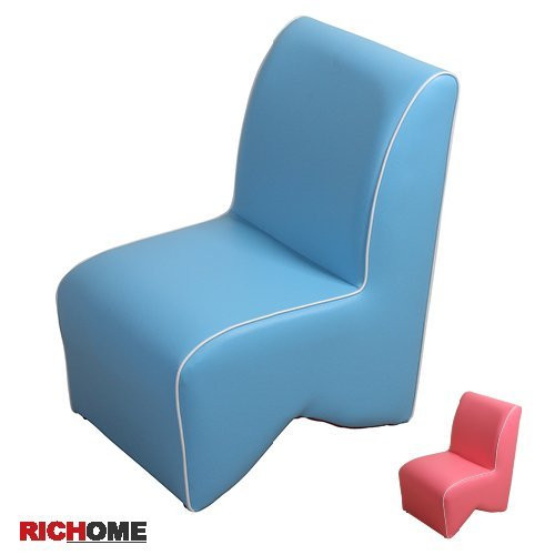 【RICHOME】皮面靠背單人小沙發-2色可選《凱特沙發椅》休閒椅-矮凳-兒童椅-穿鞋椅-客聽